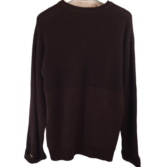 Columbia purple chunky knit crewneck sweater M - Picture 4 of 7